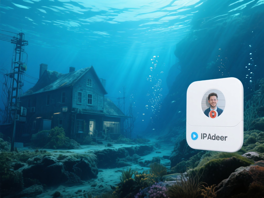 位于偏远地区的水下小镇由于地理位置偏僻，遇到了网络